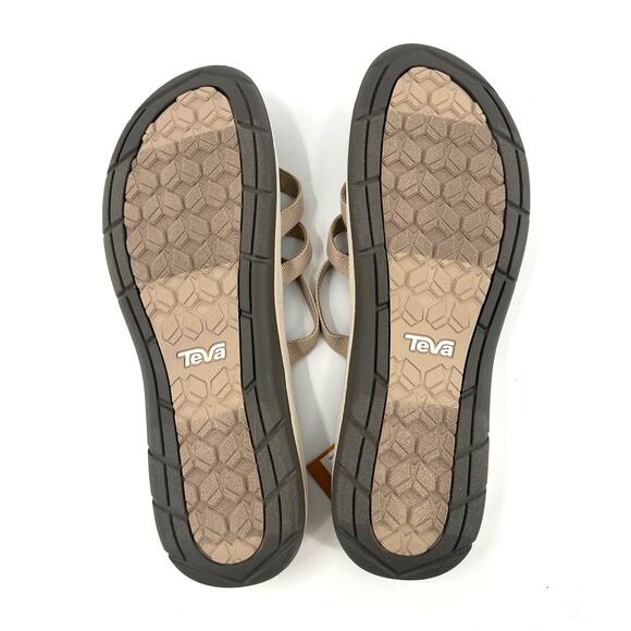 Teva Women's White Pepper Tirra Traveler Flip Flop Sandals Size 11 - Picture 7 of 9